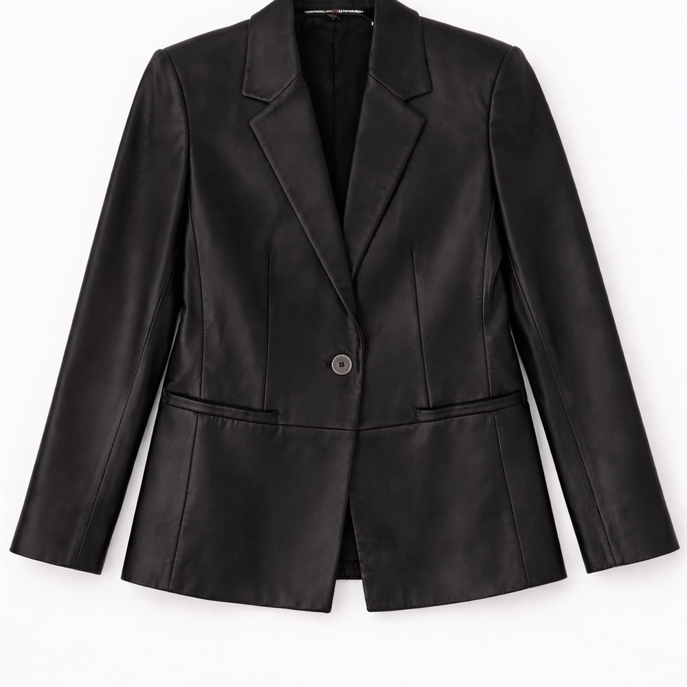 Ellen Tracy Black Leather Jacket